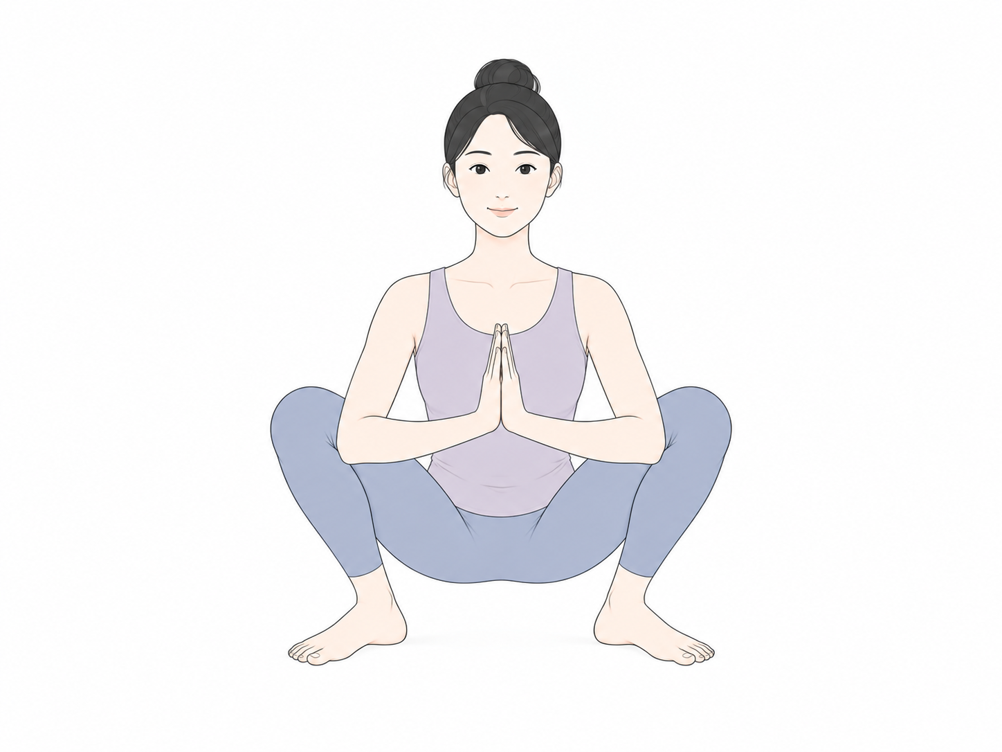 花輪のポーズの教材イラスト